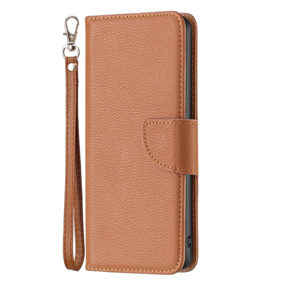 Cu clapetă pentru Nokia G11 / G21, Litchi Wallet Case, maro