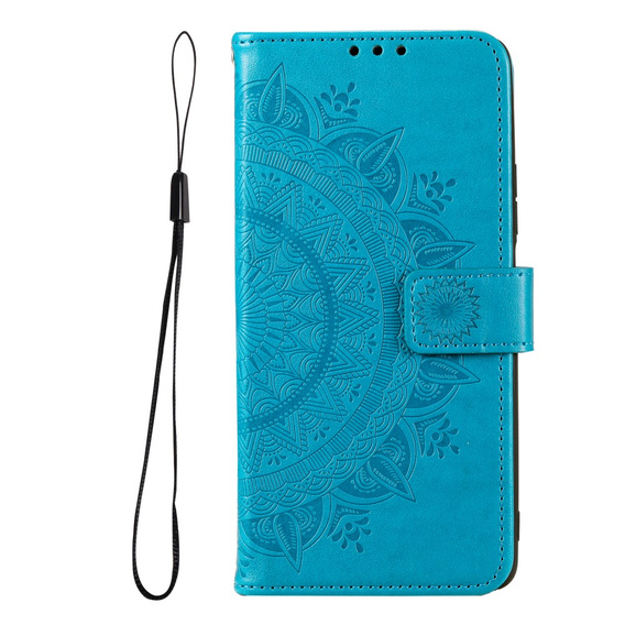 Cu clapetă pentru Samsung Galaxy A53 5G, Mandala, albastru