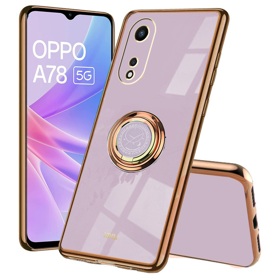 Huse pentru Oppo A78 5G, Electro Ring, violet