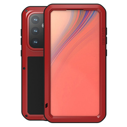 Love Mei Huse pentru Samsung Galaxy S24 FE, armored with glass, roșu