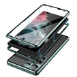 Husa pentru Samsung Galaxy S23 Ultra, Magnetic Dual Glass, verde