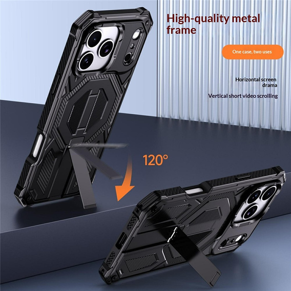 Husă de protecție compatibilă cu MagSafe, cu suport pentru iPhone 17 Pro Max