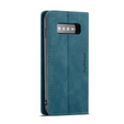 Husa CASEME pentru Samsung Galaxy S10, Leather Wallet Case, albastru