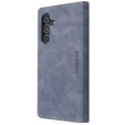 Husă pentru Samsung Galaxy A54, ERBORD Vintage, portofel cu clapetă, gri