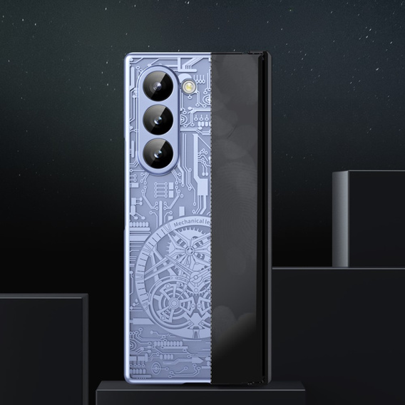 Husă pentru Samsung Galaxy Z Fold6 5G, Mechanical Legend, albastru