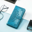 Cu clapetă pentru Oppo A40 / Oppo A40m, Mandala, albastru