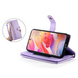 Cu clapetă pentru Samsung Galaxy A56 5G, Wallet Zipper Pocket, violet