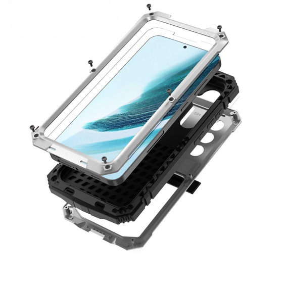 Husă blindată pentru Samsung Galaxy S25+ Plus, R-JUST, de argint