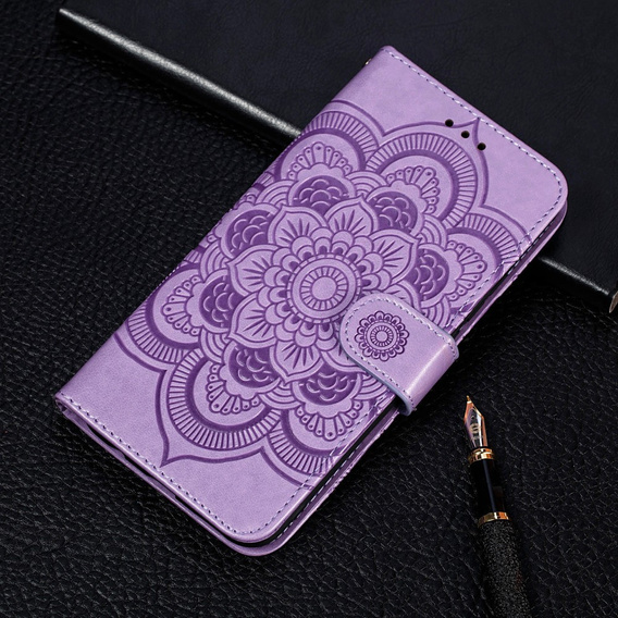 Cu clapetă pentru Xiaomi Redmi Note 9s/ 9 Pro, Mandala Flower, violet