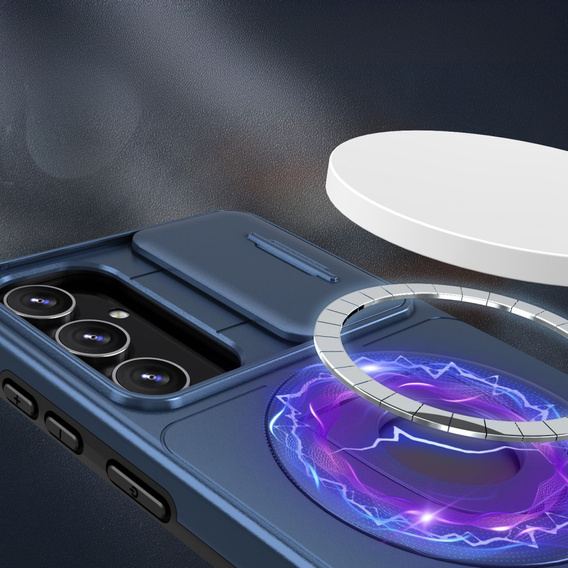 Husă pentru Samsung Galaxy S20 FE, Military Magnet, pentru MagSafe, albastru