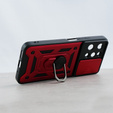 Husă blindată pentru Xiaomi Redmi 12, CamShield Slide, roșu