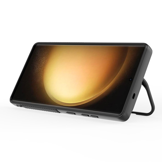 Husă pentru Samsung Galaxy S25 Ultra, Ripple Kickstand, pentru MagSafe, negru