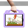 Husă pentru copii pentru iPad mini 7.9" 2019/2015/2014/2013/2012 (5/4/3/2/1 gen.), Cute Patterns, cu suport, violet