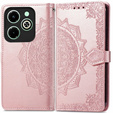Cu clapetă pentru Infinix Hot 40i, Mandala, roz