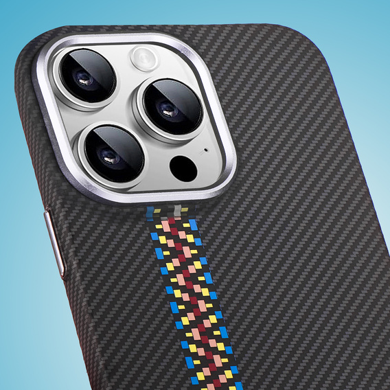 Carcasa pentru iPhone 14 Pro, Carbon Fiber MagSafe, negru