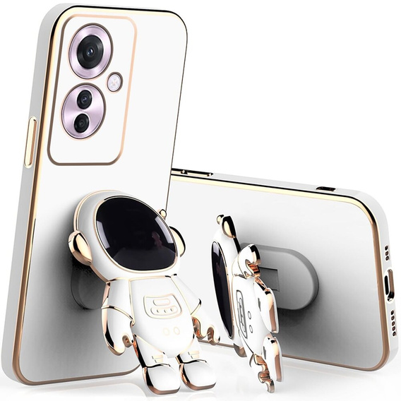 Huse pentru Oppo Reno 11F 5G, Astronaut, alb