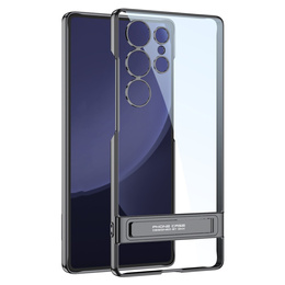 Carcasă pentru Samsung Galaxy S25 Ultra, GKK Kickstand Hard Case, negru