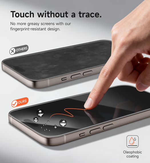 2x sticlă temperată SURITCH pentru iPhone 15 Pro Max