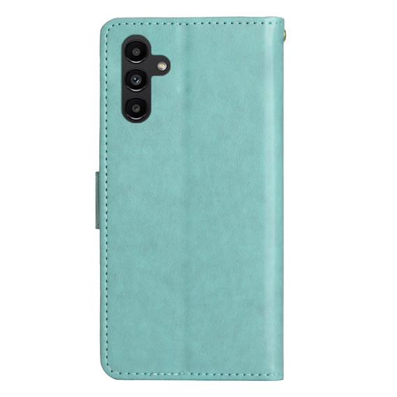 Cu clapetă pentru Samsung Galaxy A14 4G/5G, Mandala Flower, verde
