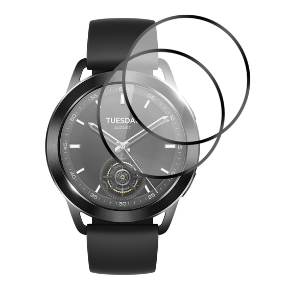 2x ERBORD Hybrid Glass pentru Xiaomi Watch S3