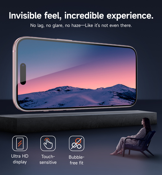 2x sticlă temperată SURITCH pentru iPhone 16 / 15