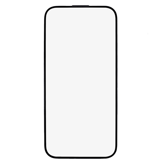Sticlă temperată 3D pentru iPhone 15 Pro Max, cu capac pentru difuzor, negru