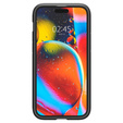 Carcasa Spigen pentru iPhone 15, Tough Armor Mag MagSafe, negru + 9H Tempered Glass