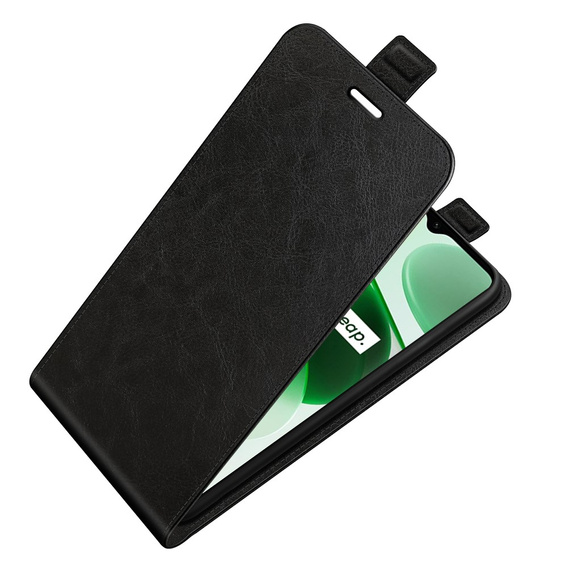 Cu clapetă pentru Realme C35, Flip, negru