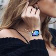 Brățară cu diamante pentru Xiaomi Smart Band 8 Pro, argintiu