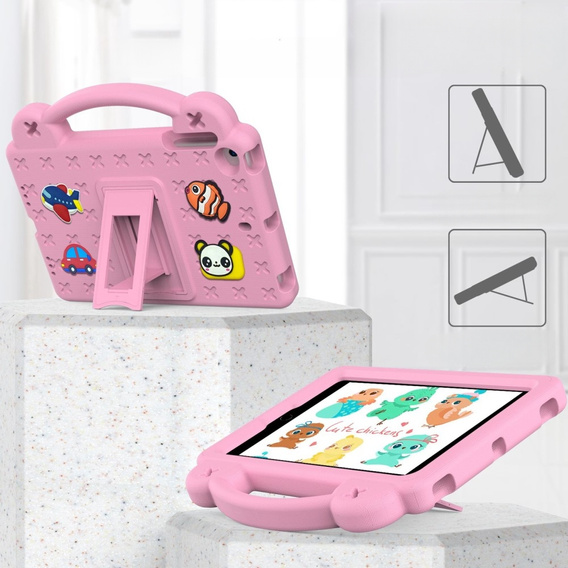 Husă pentru copii pentru iPad mini 7.9" 2019/2015/2014/2013/2012 (5/4/3/2/1 gen.), Cute Patterns, cu suport, roz