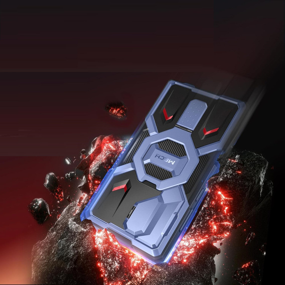 Husă Tongate MECH MagSafe Series, culoare bleumarin pentru Samsung Galaxy S24 Ultra