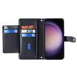 Cu clapetă pentru Samsung Galaxy A54 5G, Wallet Zipper Pocket, negru