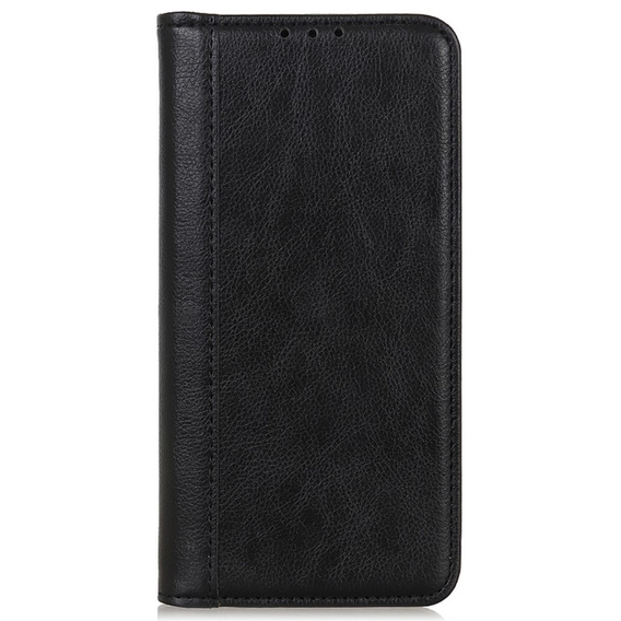 Husa cu clapetă pentru Google Pixel 8A, Split Leather, negru