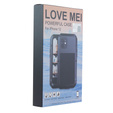 Love Mei Huse pentru iPhone 12, armored with glass, negru