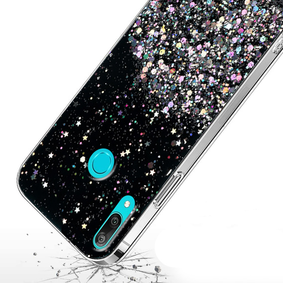Huse pentru Huawei Y6 2019 / Honor 8A, Glittery, negru