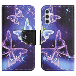 Cu clapetă pentru Samsung Galaxy M15 5G, Wallet, Sparkling Butterflies