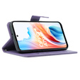 Cu clapetă pentru Oppo A79 5G, Butterfly, violet