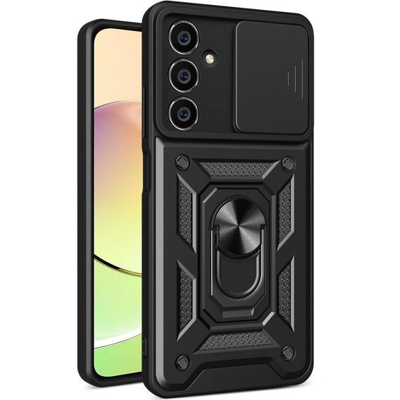 Husă blindată pentru Samsung Galaxy A05s, CamShield Slide, negru