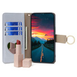 Carcasă flip pentru Xiaomi Redmi 13C / Poco C65, Wallet Zipper Pocket, cu oglindă, albastru