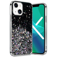 Huse pentru iPhone 13, Glittery, negru