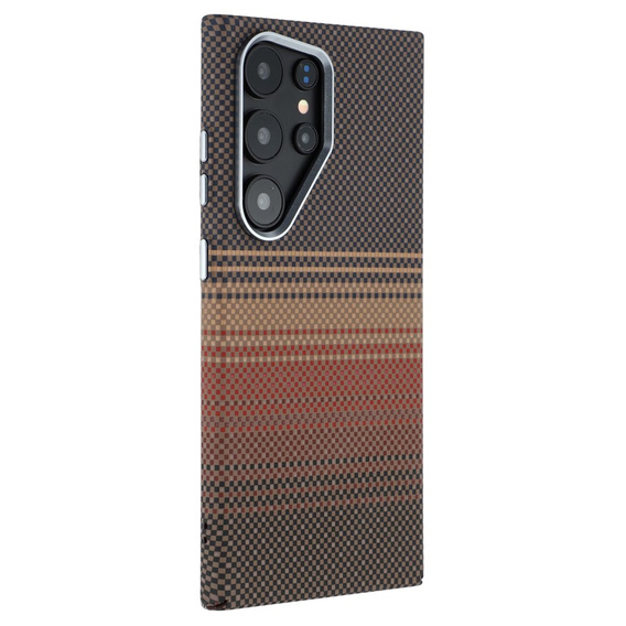 Carcasa pentru Samsung Galaxy S25 Ultra, Carbon Fiber MagSafe, de aur