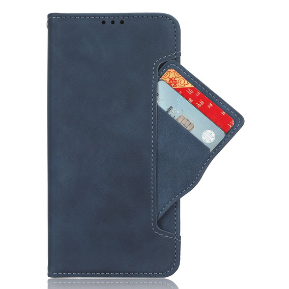 Cu clapetă pentru Xiaomi Poco F7 Ultra, Card Slot, albastru închis
