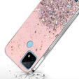 Huse pentru Realme C21Y / C25Y, Glittery, roz