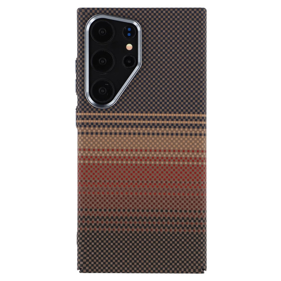 Carcasa pentru Samsung Galaxy S25 Ultra, Carbon Fiber MagSafe, de aur
