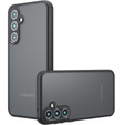 Carcasă pentru Samsung Galaxy S24+ Plus, Fusion Hybrid, cu protecție pentru camera foto, transparent / negru