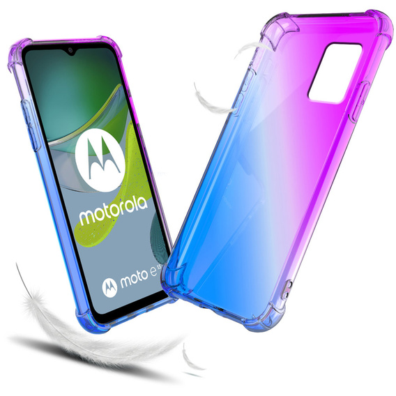 Husa pentru Motorola Moto E13, Gradient Dropproof, Violet / albastru