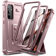 Husă blindată pentru Samsung Galaxy S23 FE, Dexnor Full Body (Two Frames), roz