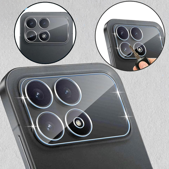 2x Protector de ecran din sticlă temperată ERBORD pentru Xiaomi Poco F8 Pro