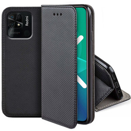 Cu clapetă pentru Xiaomi Redmi 10C, Wallet Smart Magnet, albastru