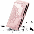 Cu clapetă pentru Infinix Hot 40i, Mandala, roz